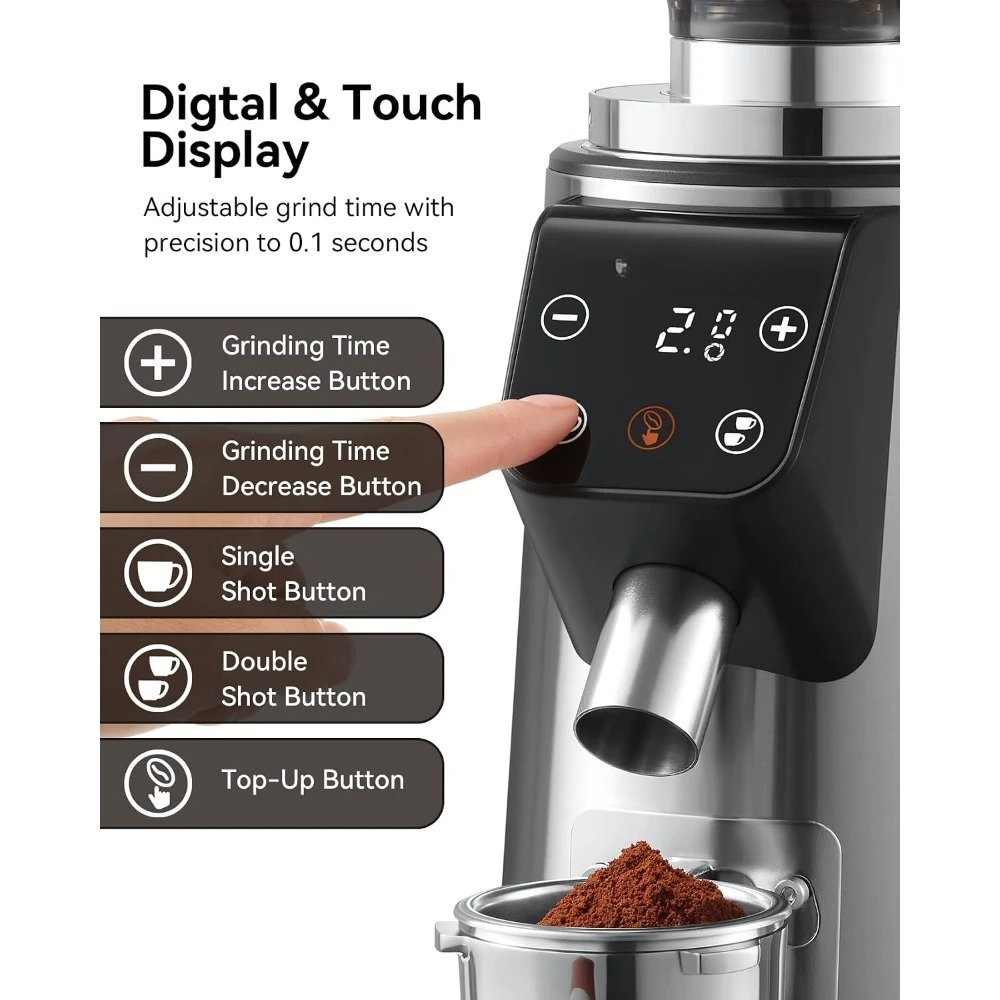 Coffee Grinder Burr Flat - Neues Bestangebot US-Versand Professionelle Flachmahlkaffeemühle 64mm