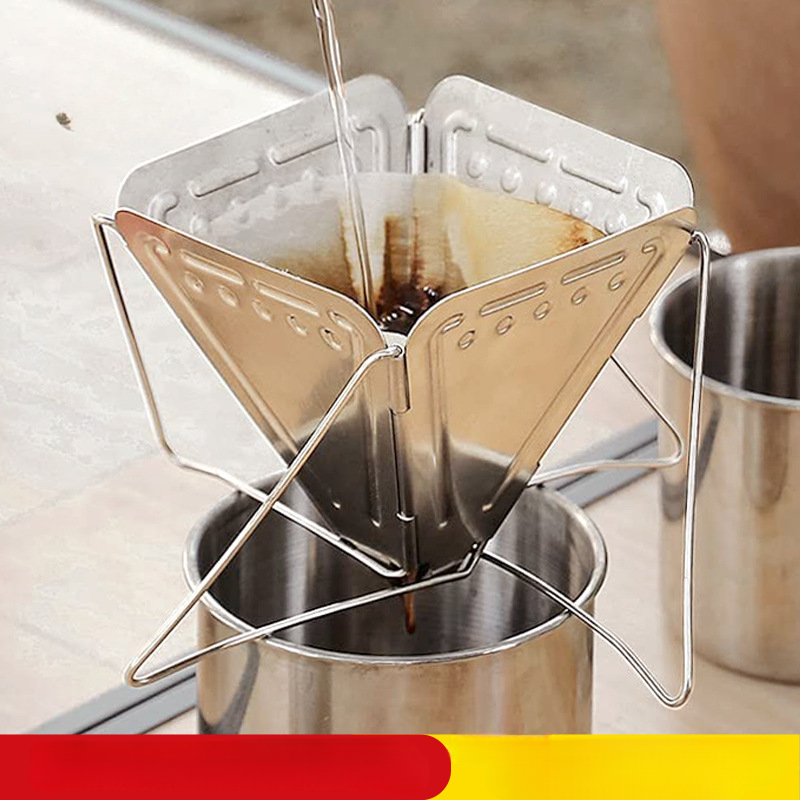 Coffee Equipment Rack - Kaffee-Tropfgestell aus Edelstahl 304, Outdoor-Camping, tragbarer