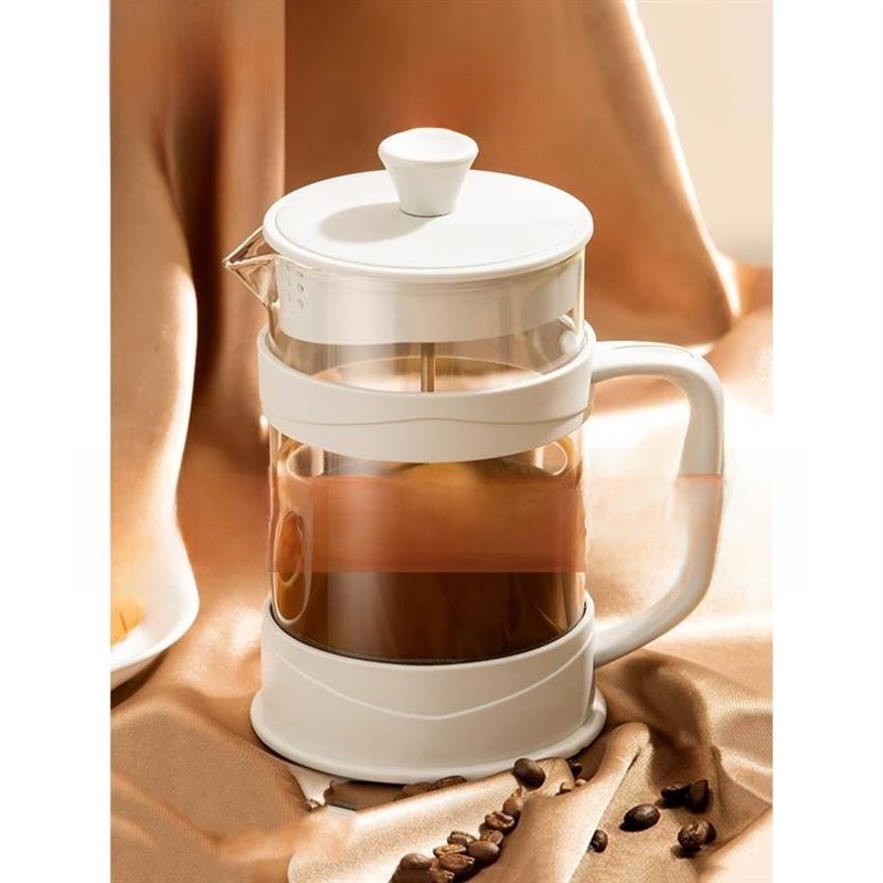 Coffee Equipment Home - Handpresse-Glas-Kaffeemaschine für den Hausgebrauch, Filterbrühbecher, Kaltbrüh-Kanne,