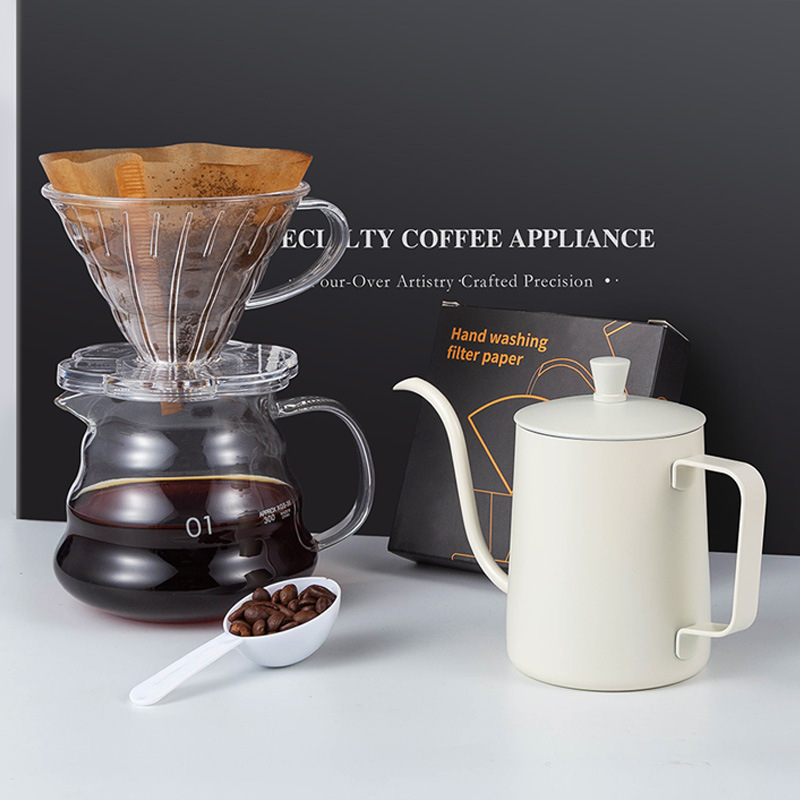 Coffee Equipment Home - Modernes Kaffeebrüh-Set für Zuhause, Pour-over-Ausrüstung, Umweltfreundliches