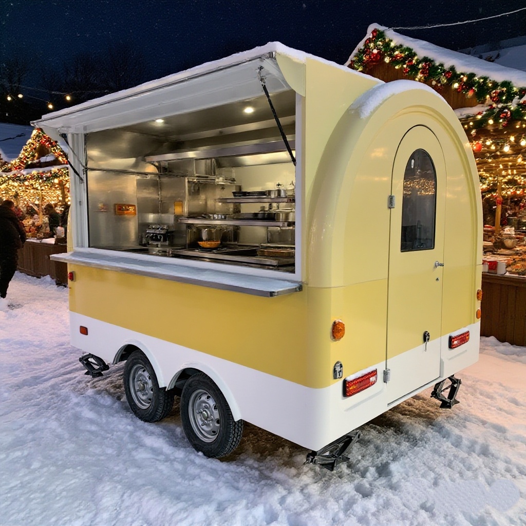 Outdoor Coffee Equipment - Mobile Imbissanhänger für den Außenbereich, voll