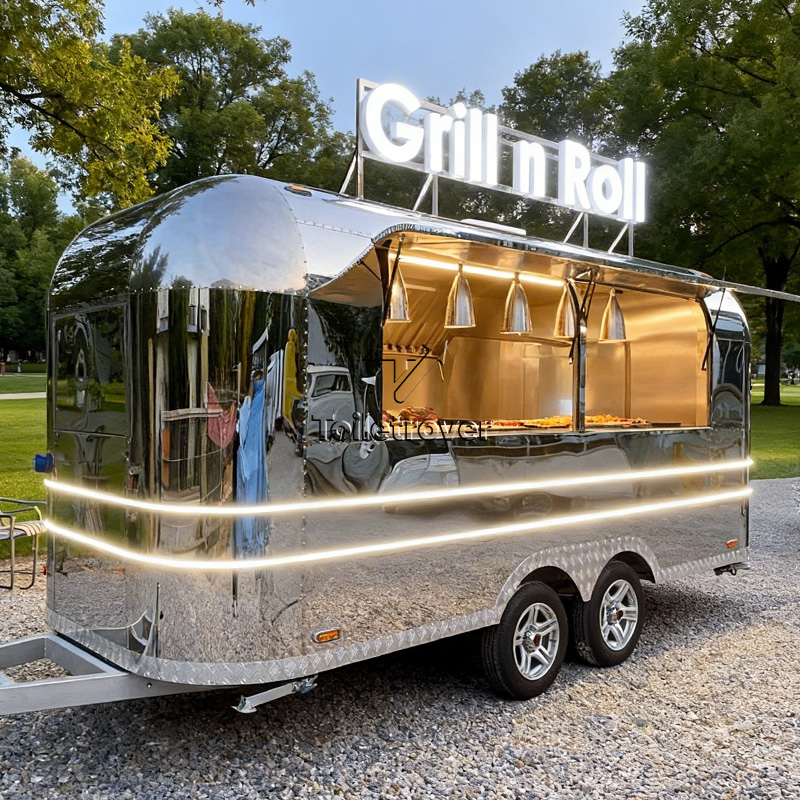 Coffee Equipment China - Anpassbarer Komplett-Küchen-Food-Truck Mobiler Outdoor-Food-Truck-Anhänger Voll Ausgestatteter