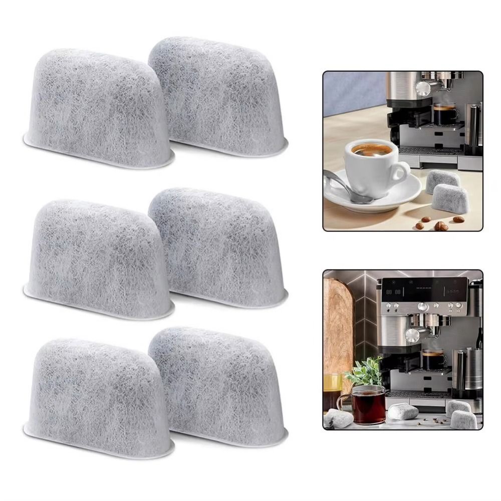 Quality Coffee Equipment - 6 Stück hochwertige Holzkohle-Wasserfilter, Wasserfiltration, Kaffeemaschinen,