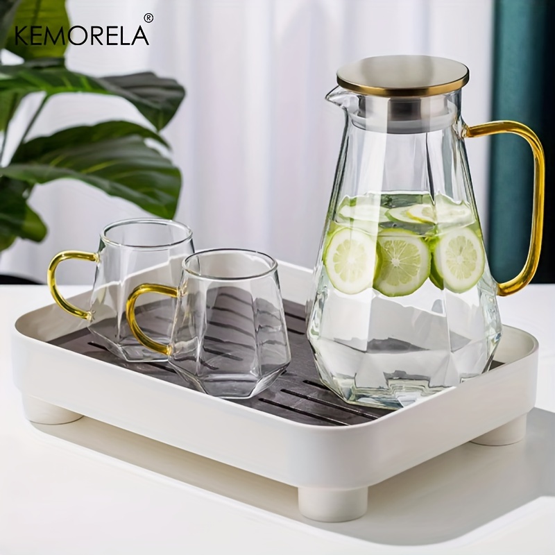 1PCS Diamant Textur Glas Teeka – Coffee Equipment Home Bewertung und Preis