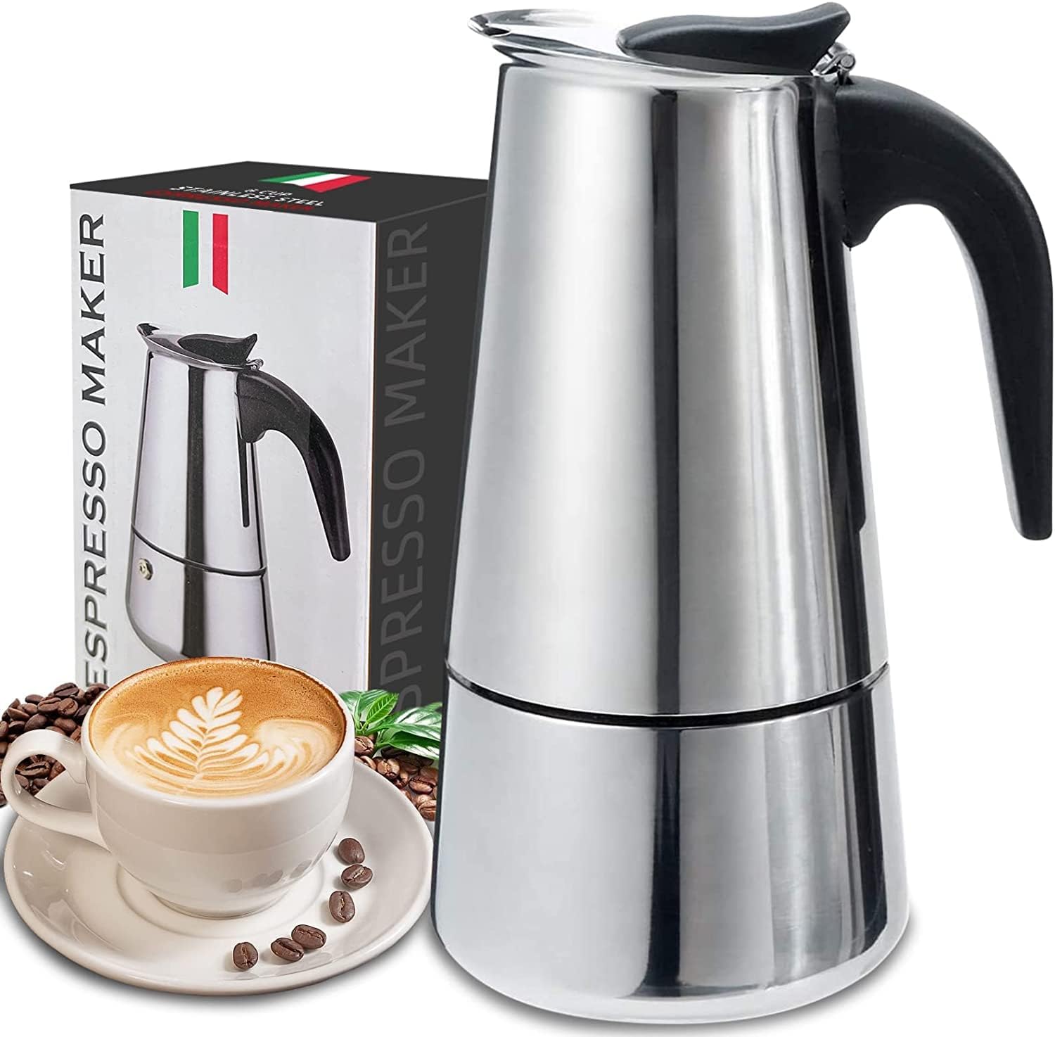 4/6/9 Tassen Moka Pot Caffe Ma – Quality Coffee Equipment Bewertung und Preis