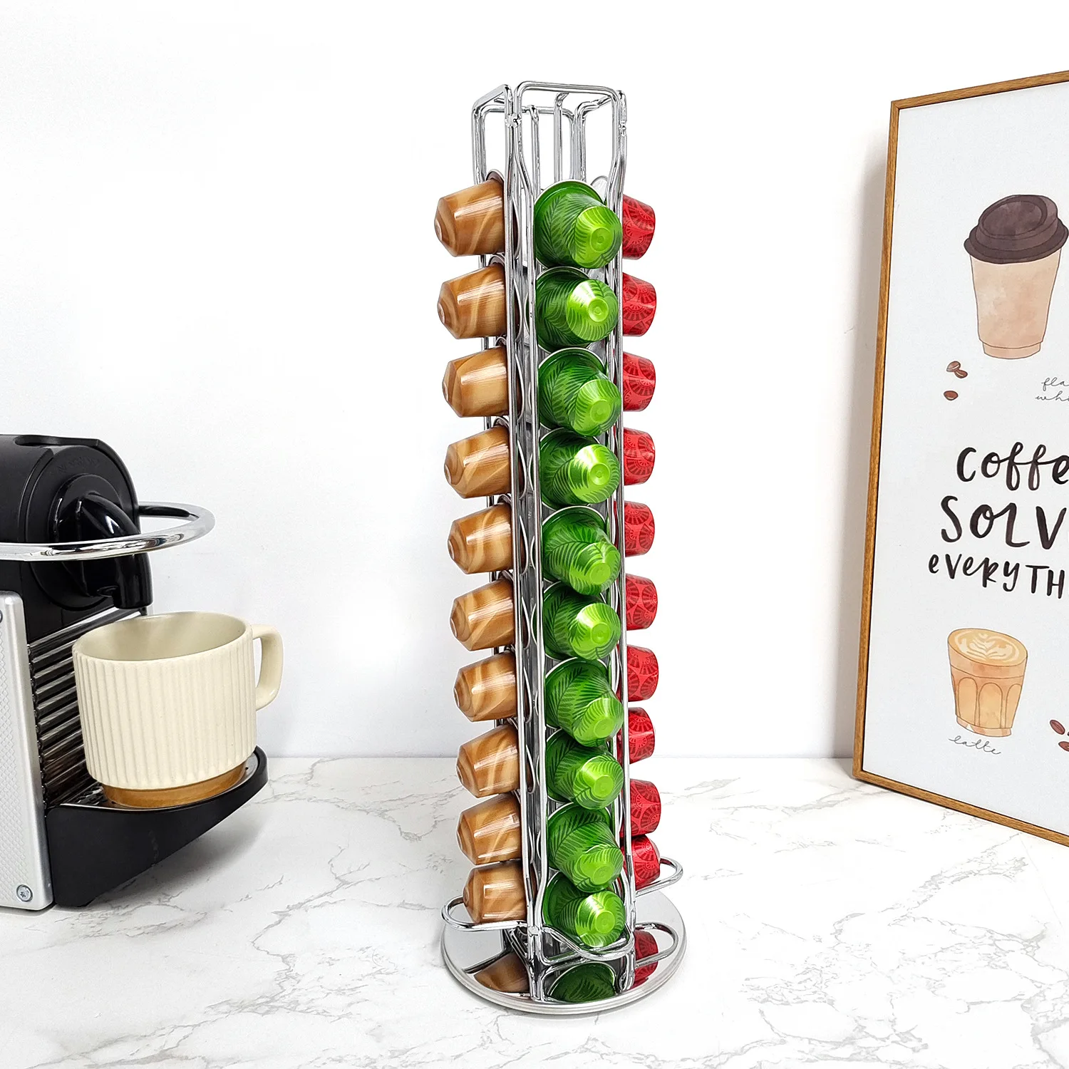 1PC 40 Pod Kaffee Kapseln Nesp – Coffee Equipment Rack Bewertung und Preis