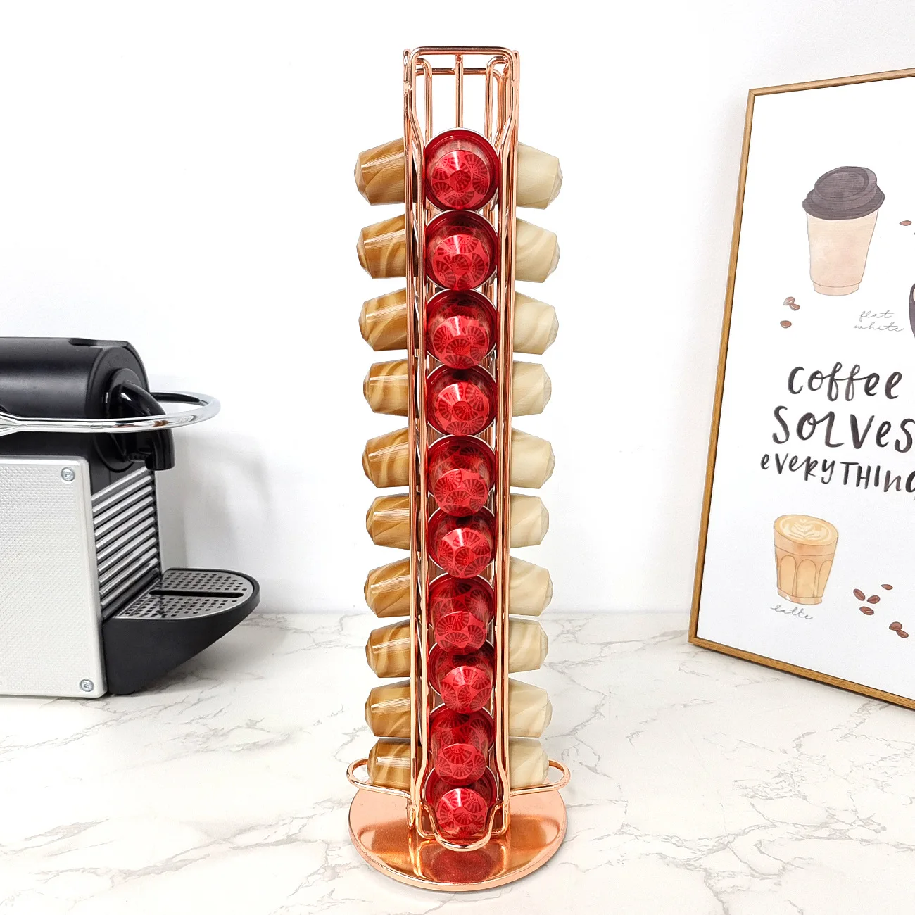 1PC 40 Pod Kaffee Kapseln Nesp – Coffee Equipment Rack Bewertung und Preis