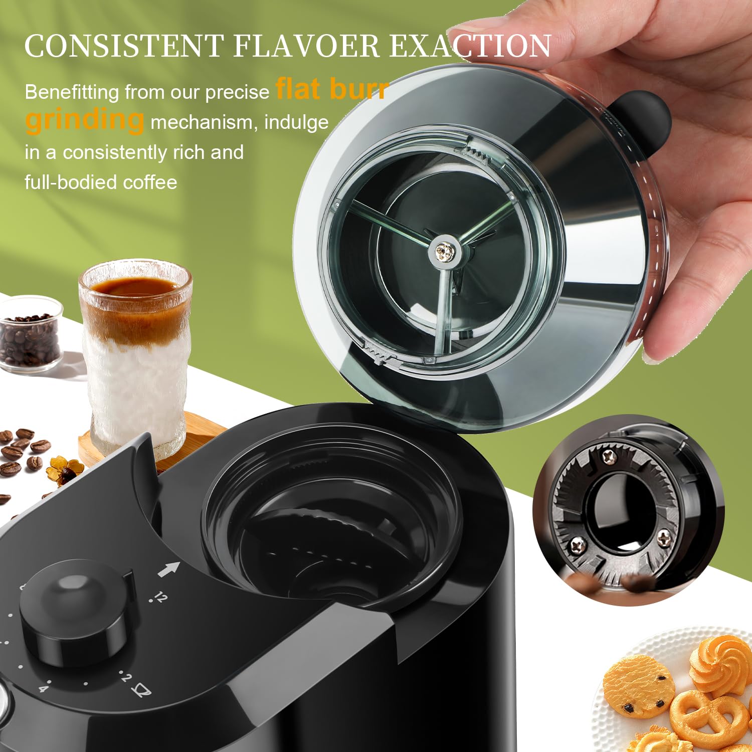 Wancle Automatische Kaffeemühl – Coffee Grinder Burr Flat Bewertung und Preis