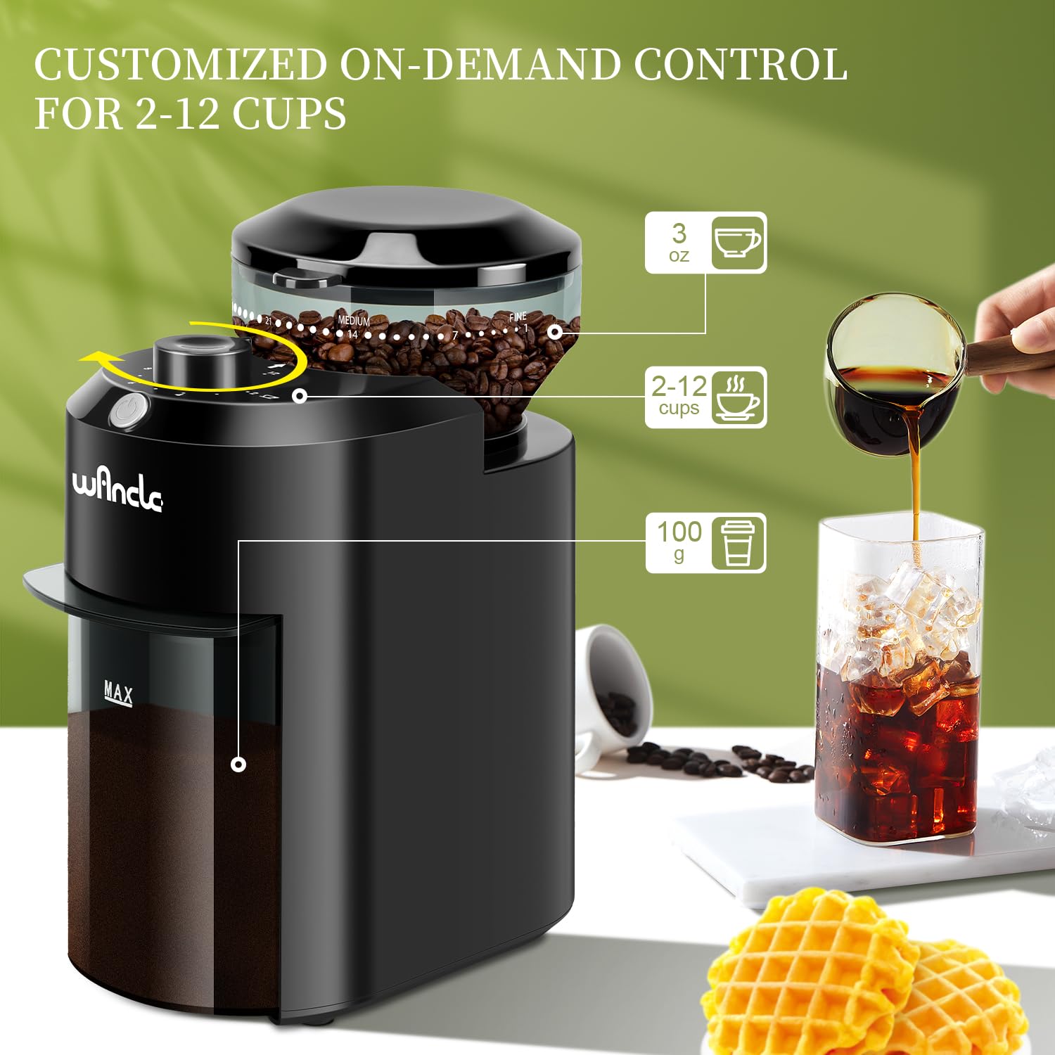 Wancle Automatische Kaffeemühl – Coffee Grinder Burr Flat Bewertung und Preis